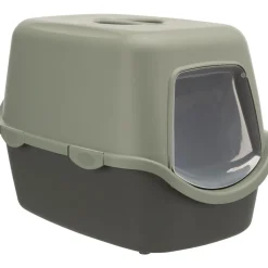 Trixie Be Eco Katzentoilette Vico mit Haube 40x40x56 cm anthrazit/grau-grün