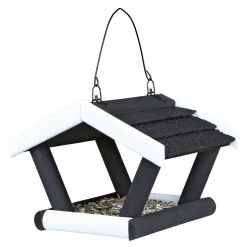 natura Futterhaus zum Hängen klein 17 x 19 x 14 cm schwarz/weiß*Trixie Discount