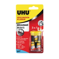 Sekundenkleber blitzschnell minis gel 3 x 1 g^UHU Sale