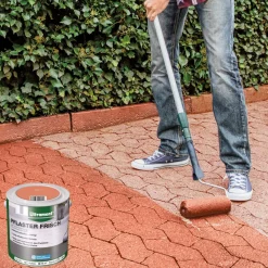 Betonlasur Pflaster Frisch rot 2,5 L für ca 15 m²*Ultrament Discount