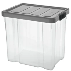 Unibox Puzzle 28 L mit Klickdeckel transparent/anthrazit* Hot