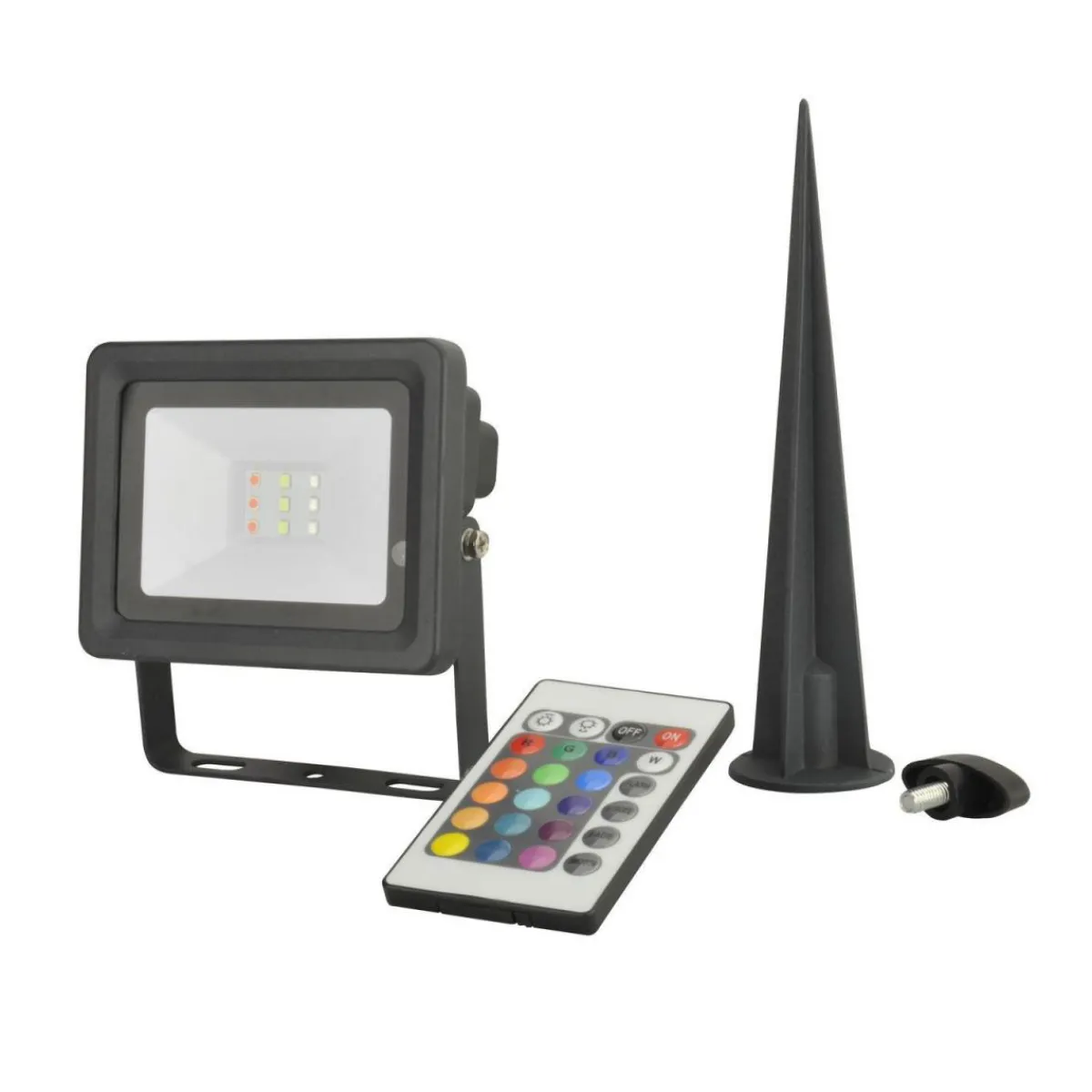 LED Strahler mit Erdspiess RGB 10W 240lm*Unitec New