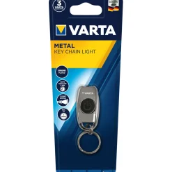 LED-Taschenlampe Key Chain Light mit Batterien silber^Varta Hot