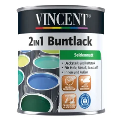 2in1 Buntlack Lichtblau seidenmatt 375 ml*Vincent Outlet