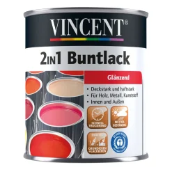 2in1 Buntlack schokobraun glänzend 750 ml^Vincent Online