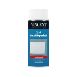 2in1 Heizkörpersprühlack weiß hochglänzend 0,4 L^Vincent New
