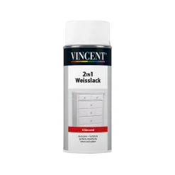 2in1 Weißlack hochglänzend 400 ml*Vincent Best