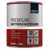 Premium Wetterschutzfarbe Schwedenrot 0,75 L*Vincent