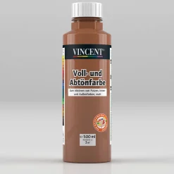 Vincent Voll- und Abtönfarbe kupferbraun 0,5 L