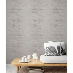 Vliestapete Beton 10,05 x 0,53 m grau mit silber* Sale