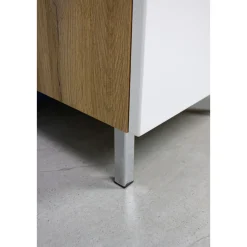 Waschbeckenunterschrank Maureen 2 Schubkästen 60 x 56 x 34 cm Grandson-Eiche-Nachbildung/weiß^ Best