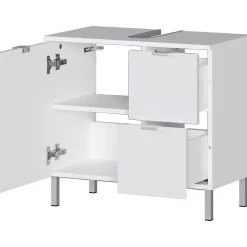 Waschbeckenunterschrank Maureen 2 Schubkästen 60 x 56 x 34 cm weiß
