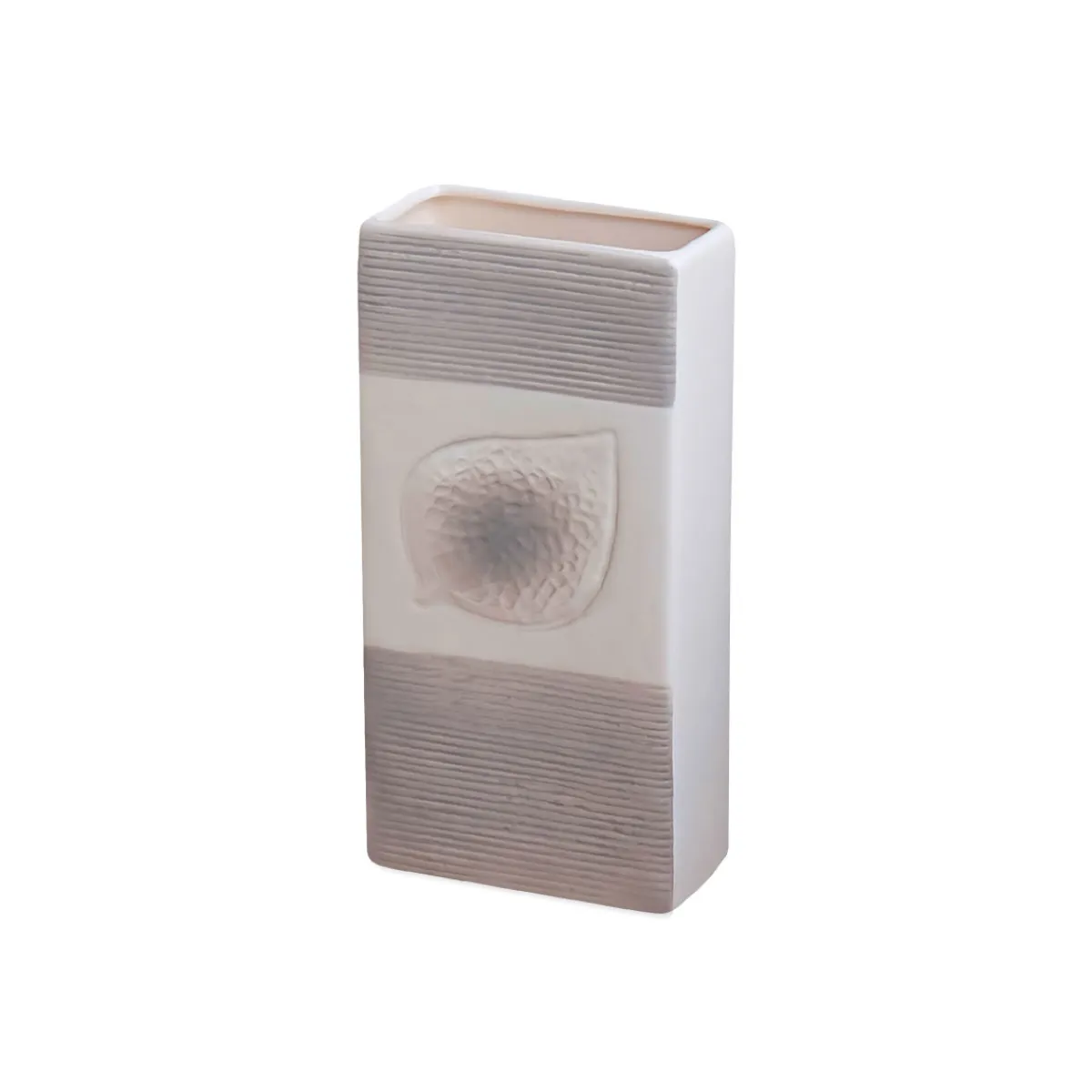 Wasserverdunster mit Blatt-Relief 10,5 x 20,5 x 4,5 cm weiß*