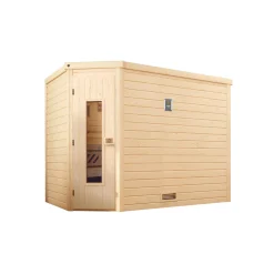 Design-Sauna Cubilis Größe 2 Sparset 7,5kW OS Glastuer und Fenster^Weka Online