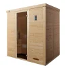 Premium Massivholz-Elementsauna Kemi Eck Größe 3 Sparset 7,5 kW OS*Weka