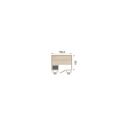 Weka Premium Massivholz-Elementsauna Kemi Größe 5 Sparset 7,5 kW Bio S