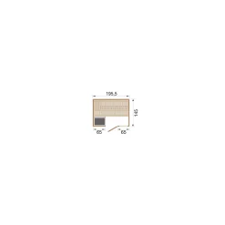 Weka Premium Massivholz-Sauna Bergen Größe 1 Sparset 7,5 kW Bio S