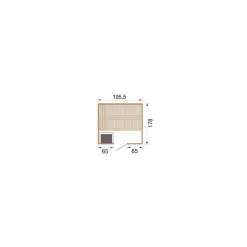 Weka Premium Massivholz-Sauna Bergen Größe 1 Sparset 7,5 kW Bio S