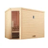 Premium Massivholz-Sauna Turku Größe 3 Sparset 7,5 kW OS Massivholztuer^Weka Best