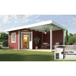 Saunahaus Salo Größe 2 Sparset 7,5 kW OS natur*Weka Best