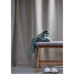 Anti-Schimmel Duschvorhang Uni Beige Textil Polyester 180 x 200 cm waschbar*Wenko New