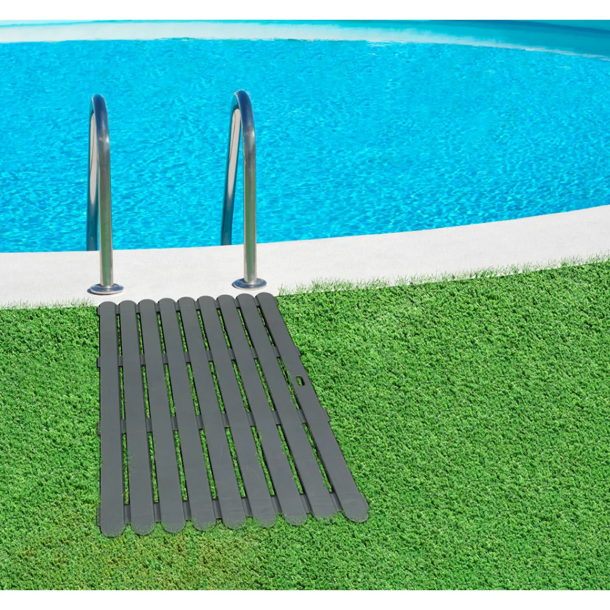 Badematte Indoor und Outdoor Grau 50 x 80 cm*Wenko Outlet