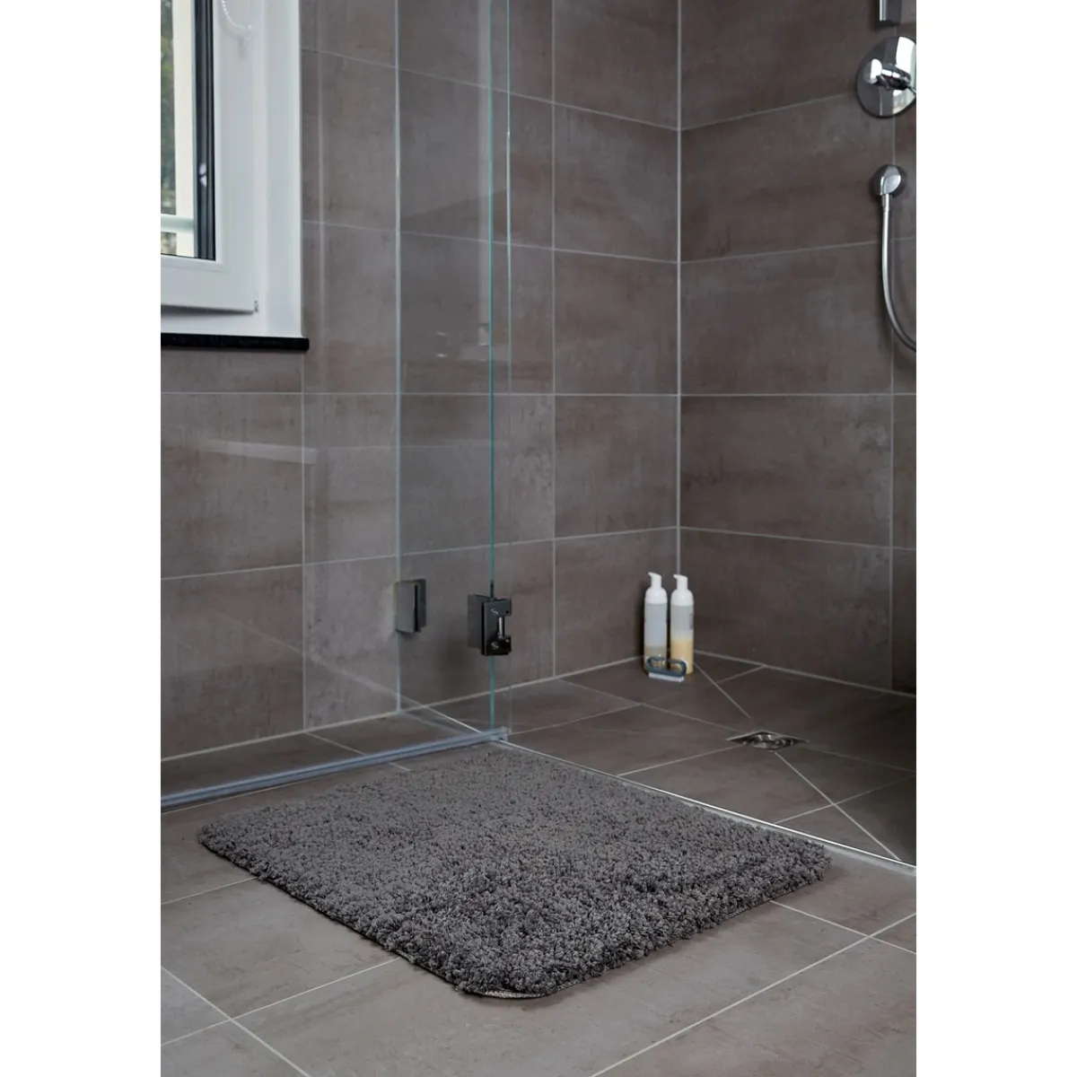 Badteppich Belize Mouse Grey 55 x 65 cm Mikrofaser^Wenko Clearance