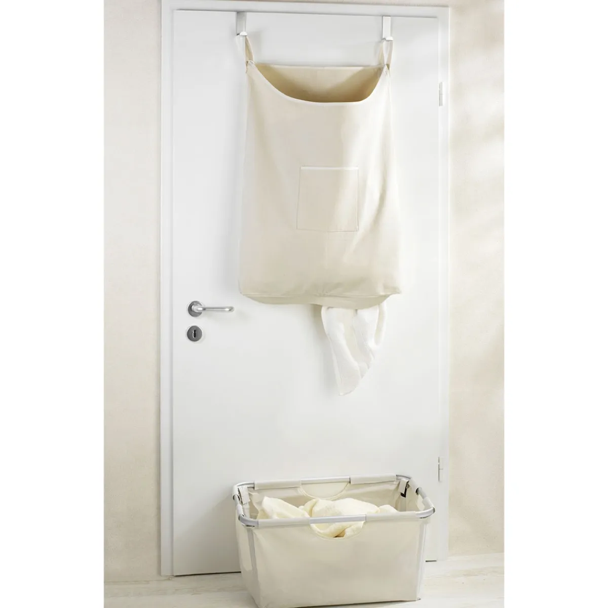 Über-Tür Wäschesammler Canguro Beige 65 l^Wenko Hot