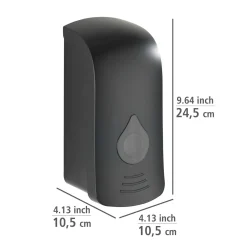 Desinfektionsmittel-Spender Ranera L Schwarz Seifenspender und Desinfektionsspender Füllmenge 740 ml^Wenko Clearance