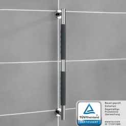 Edelstahl Wandhaltegriff Secura 65,5 cm*Wenko New