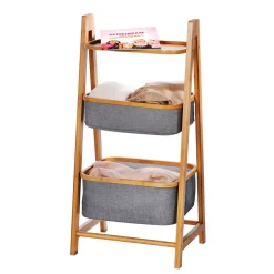 Regal Bahari aus Bambus mit 2 Körben Bambus*Wenko