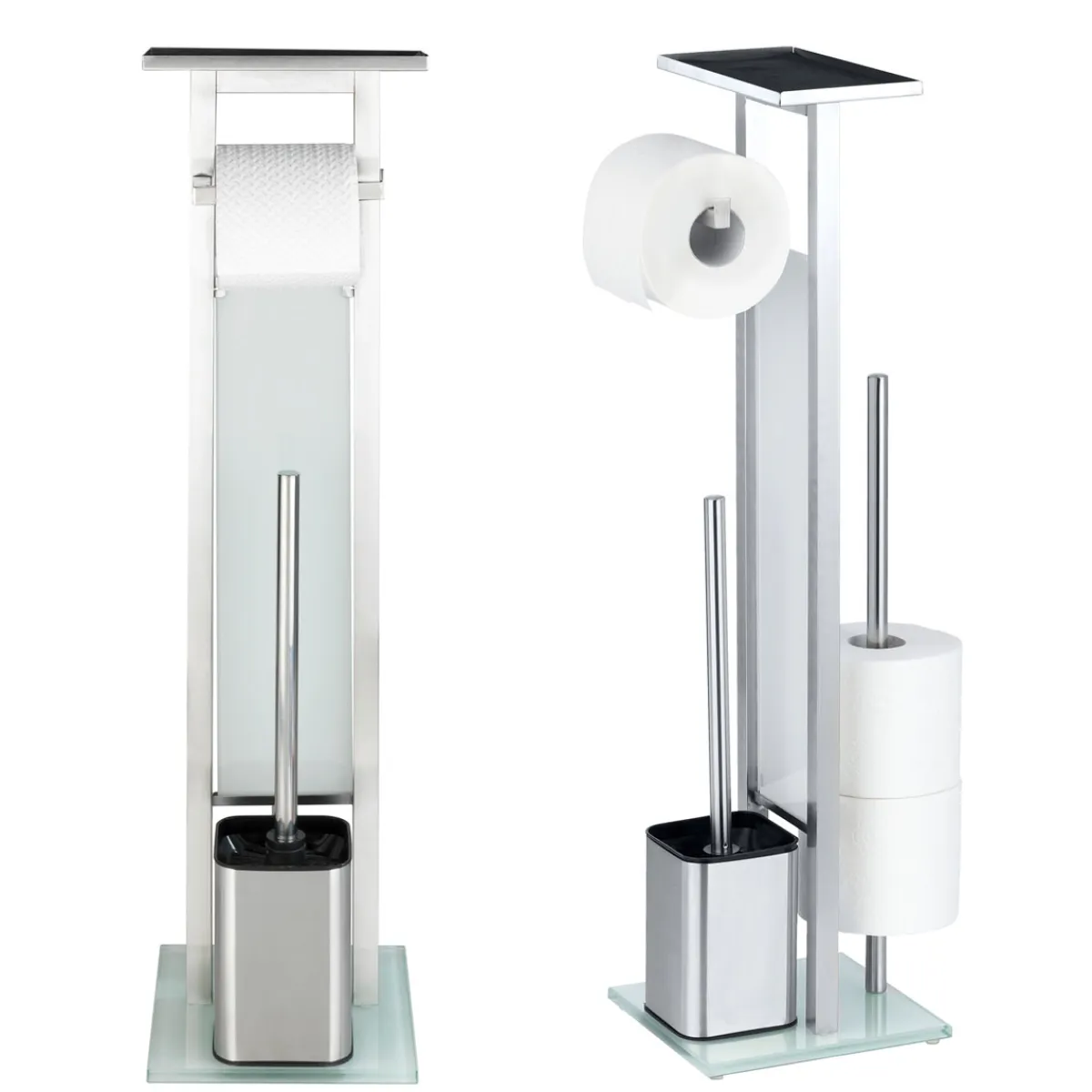 Stand WC-Garnitur Debar mit Ablage Edelstahl rostfrei*Wenko New