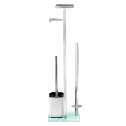 Stand WC-Garnitur Debar mit Ablage Edelstahl rostfrei*Wenko New