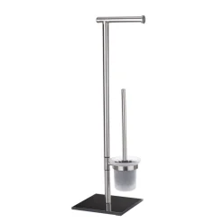 Wenko Stand WC-Garnitur Lima Edelstahl rostfrei