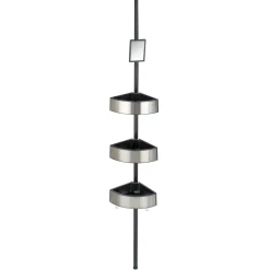 Wenko Teleskop-Duschecke Premium Big Black Edelstahl rostfrei