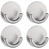 Wenko Wandhaken Rondo matt 4er Set Edelstahl selbstklebend rostfrei