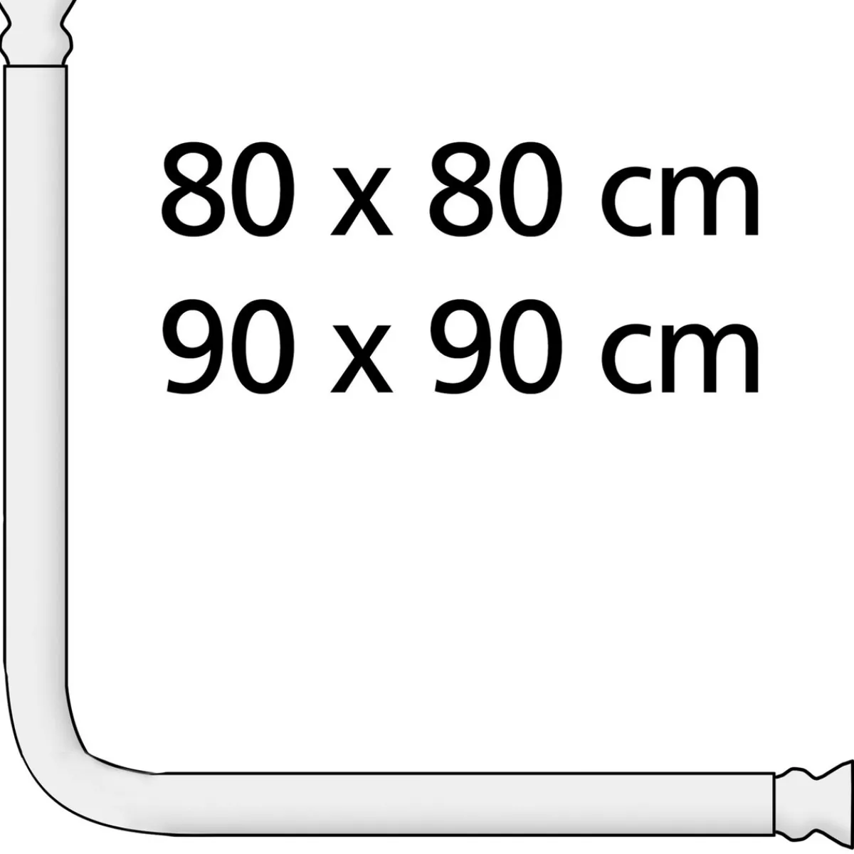 Winkelstange Universal extra stark Weiß variabel 25 mm*Wenko Online