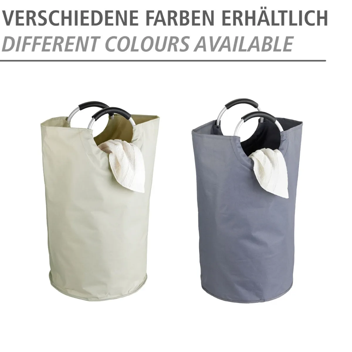 Wenko Wäschesammler Jumbo Anthrazit Multifunktionstasche 69 l