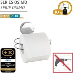 Toilettenpapierhalter Osimo Befestigen ohne bohren Static-Loc Plus*Wenko