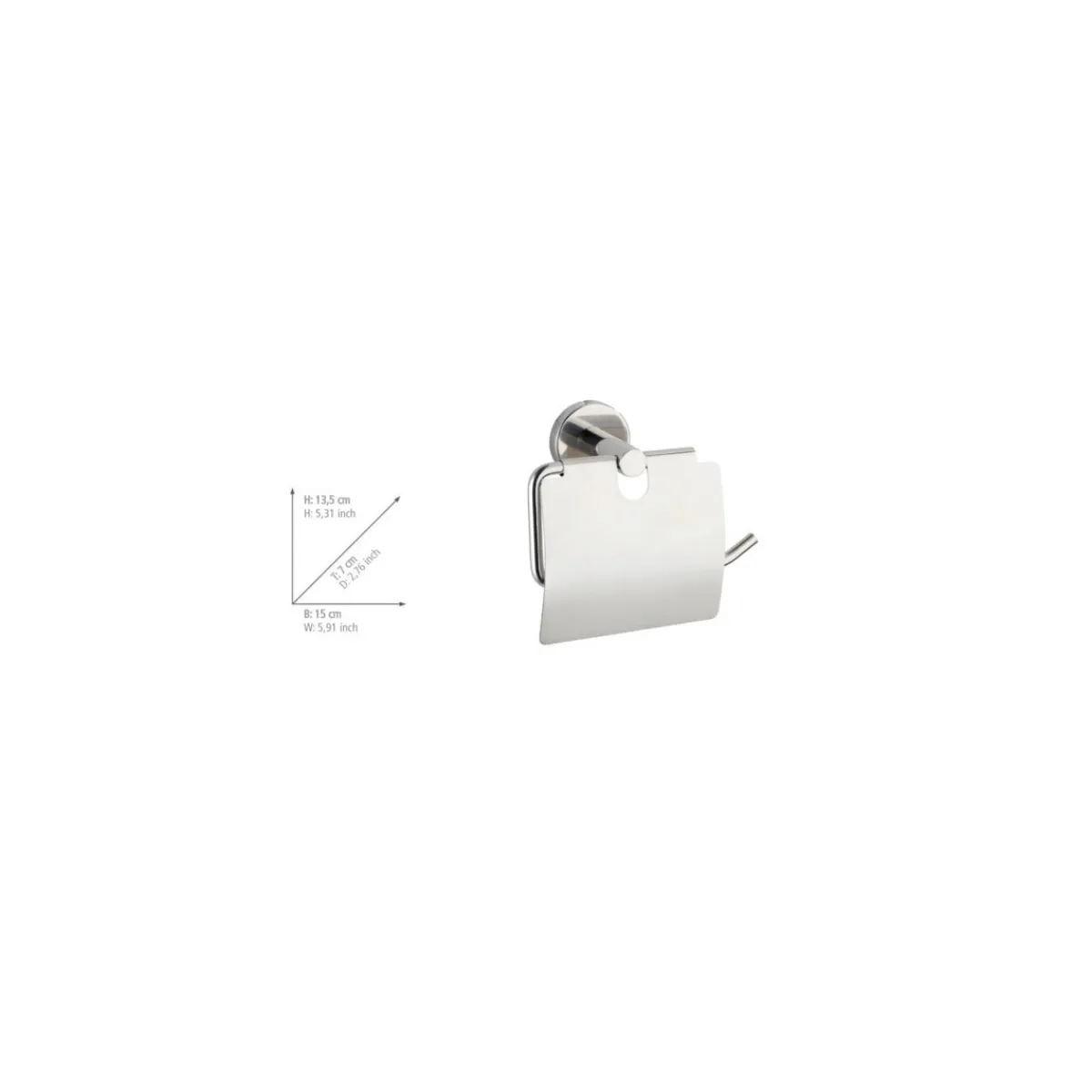 Toilettenpapierhalter Bosio mit Deckel*Wenko Hot