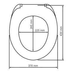 WC-Sitz Wenge mit Absenkautomatik^Wenko Outlet