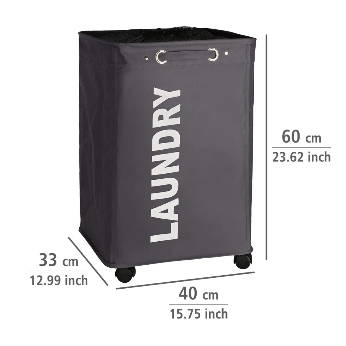 Wäschesammler Quadro grau 79 l*Wenko Online