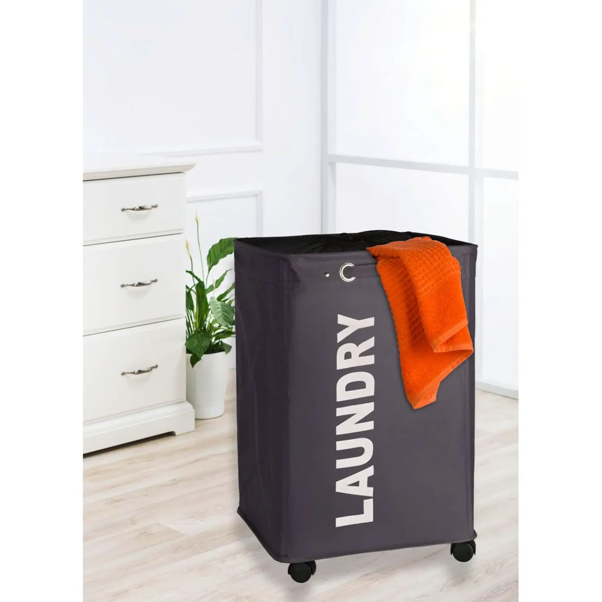 Wäschesammler Quadro grau 79 l*Wenko Online