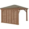 Seitenwand für Devon 12x12 und 12x14 8x298x232cm Natur^Westmann Outlet