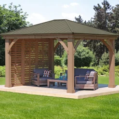 Seitenwand für Devon 12x12 und 12x14 8x298x232cm Natur^Westmann Outlet