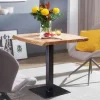 Esstisch „Baumkante“, 80x75x75 cm, Akazie Massivholz*Wohnling New