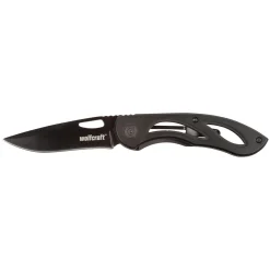 Wolfcraft Freizeitmesser mit klappbarer glatter Klinge