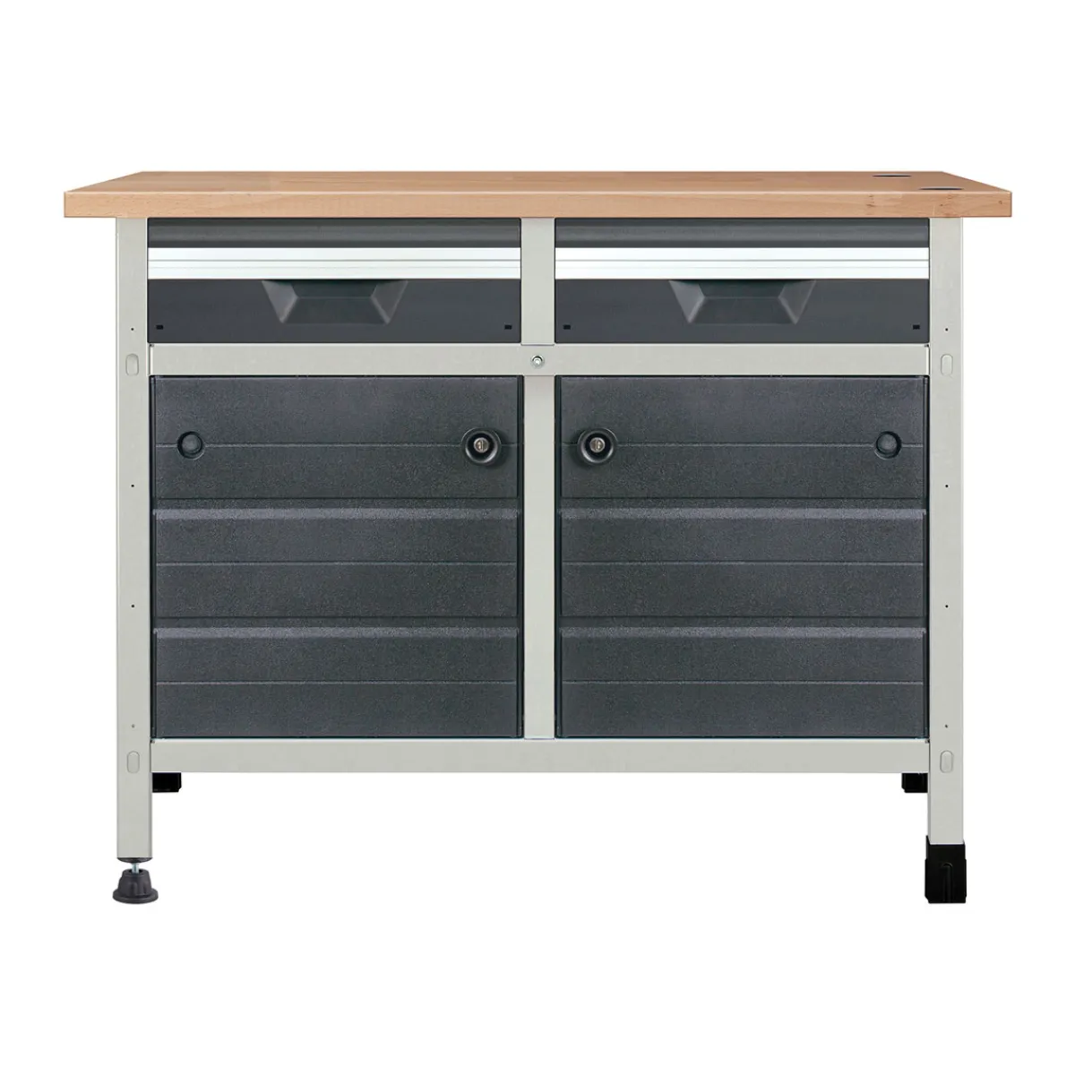 Wolfcraft Werkbank WWS620 mit 2 Schubladen
