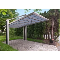 Carport Alu My-Port 150 Typ 2450 Edelstahl-Look SH^Ximax Online