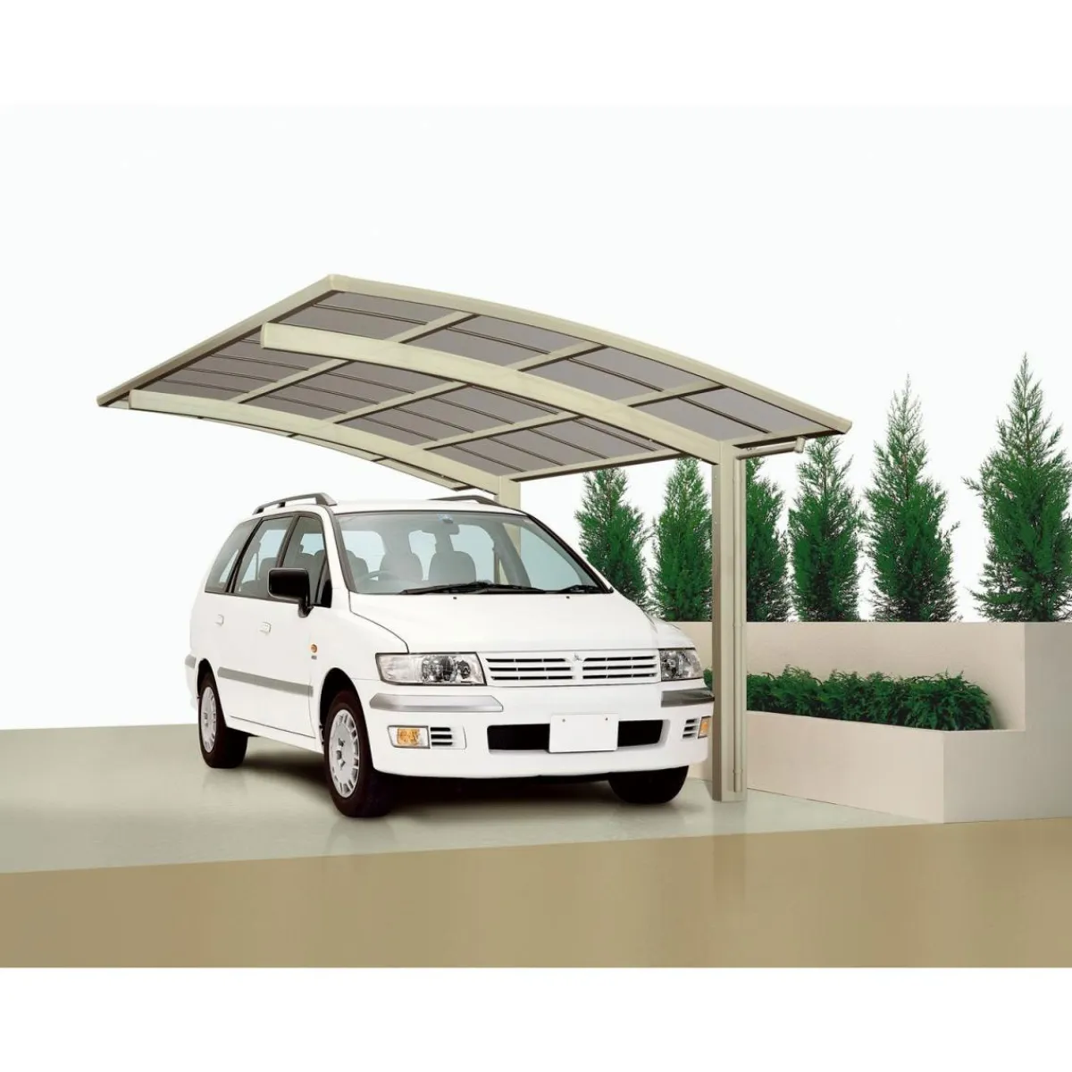 Ximax Carport Alu Portoforte 80 Edelstahl-LookSB